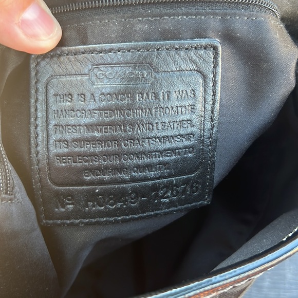 Genuine Coach Purse - Black on Black - Picture 5 of 6